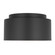 Dartmore One Light Flush Mount in Midnight Black (454|DJF1051MBK)