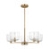 Lochdale Five Light Chandelier in Satin Brass (454|DJC1225SB)