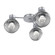 Luna LED Wall / Ceiling Mount in Classic Silver (404|SMB0095-H3-CS-ZS-L1)