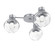 Luna LED Wall / Ceiling Mount in Classic Silver (404|SMB0095-H3-CS-ZC-L1)