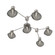 Mesa LED Wall / Ceiling Mount in Beige Silver (404|SMB0089-HL-BS-S-L3)