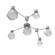 Gem LED Wall / Ceiling Mount in Beige Silver (404|SMB0039-HL-BS-S-L1)