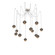 Cabochon LED Pendant in Beige Silver (404|SCB0093-12-BS-B-C01-L3-GP)