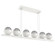 Cabochon LED Linear Suspension in Salt White (404|PLB0093-0B-WI-S-CA1-L3-MS)