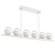 Cabochon LED Linear Suspension in Salt White (404|PLB0093-0B-WI-C-CA1-L1-MS)