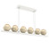 Cabochon LED Linear Suspension in Salt White (404|PLB0093-0B-WI-A-CA1-L1-TR)