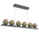 Cabochon LED Linear Suspension in Matte Black (404|PLB0093-0B-MB-B-CA1-L1-GE)