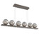 Cabochon LED Linear Suspension in Flat Bronze (404|PLB0093-0B-FB-S-CA1-L3-BS)