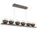 Cabochon LED Linear Suspension in Flat Bronze (404|PLB0093-0B-FB-C-CA1-L1-BB)