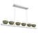 Cabochon LED Linear Suspension in Classic Silver (404|PLB0093-0B-CS-WL-CA1-L3-GE)