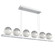 Cabochon LED Linear Suspension in Classic Silver (404|PLB0093-0B-CS-S-CA1-L1-WI)