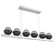 Cabochon LED Linear Suspension in Classic Silver (404|PLB0093-0B-CS-S-CA1-L1-MB)