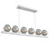 Cabochon LED Linear Suspension in Classic Silver (404|PLB0093-0B-CS-S-CA1-L1-BS)