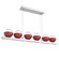 Cabochon LED Linear Suspension in Classic Silver (404|PLB0093-0B-CS-C-CA1-L3-RE)