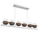 Cabochon LED Linear Suspension in Classic Silver (404|PLB0093-0B-CS-C-CA1-L3-BB)