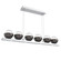 Cabochon LED Linear Suspension in Classic Silver (404|PLB0093-0B-CS-C-CA1-L1-GP)