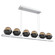 Cabochon LED Linear Suspension in Classic Silver (404|PLB0093-0B-CS-B-CA1-L3-MB)
