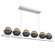 Cabochon LED Linear Suspension in Classic Silver (404|PLB0093-0B-CS-B-CA1-L1-GP)