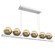Cabochon LED Linear Suspension in Classic Silver (404|PLB0093-0B-CS-A-CA1-L1-GB)