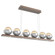 Cabochon LED Linear Suspension in Burnished Bronze (404|PLB0093-0B-BB-A-CA1-L3-CS)