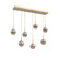 Cabochon LED Pendant in Gilded Brass (404|PLB0093-07-GB-B-C01-L3-BS)