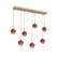 Cabochon LED Pendant in Gilded Brass (404|PLB0093-07-GB-B-C01-L1-RE)