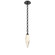 Rock Crystal LED Pendant in Matte Black (404|LNB0050-15-MB-CA-CH2-L1)