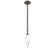 Rock Crystal LED Pendant in Flat Bronze (404|LNB0050-15-FB-CC-CH2-L1)