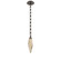 Rock Crystal LED Pendant in Flat Bronze (404|LNB0050-15-FB-CB-CH3-L1)