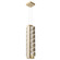 Tessera LED Pendant in Gilded Brass (404|LAB0100-24-GB-TO-CA1-L1-W01)
