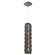 Tessera LED Pendant in Flat Bronze (404|LAB0100-24-FB-TP-CA1-L3-W02)