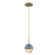 Cabochon LED Pendant in Gilded Brass (404|LAB0093-01-GB-A-C01-L1-BU)