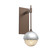 Cabochon Wall Sconce in Burnished Bronze (404|IDB0093-01-BB-A-L3-CS)