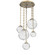 Gaia LED Pendant in Gilded Brass (404|CNB0092-05-GB-C-CH1-L1)