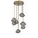 Mesa LED Pendant in Gilded Brass (404|CNB0089-05-GB-S-CH1-L1)