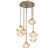 Mesa LED Pendant in Gilded Brass (404|CNB0089-05-GB-A-CH1-L3)