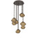 Mesa LED Pendant in Flat Bronze (404|CNB0089-05-FB-B-CH2-L1)