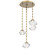 Mesa LED Pendant in Gilded Brass (404|CNB0089-03-GB-C-CH3-L1)