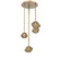 Mesa LED Pendant in Gilded Brass (404|CNB0089-03-GB-B-CH2-L3)