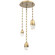 Pebble LED Pendant in Gilded Brass (404|CNB0079-03-GB-PC-CH3-L1)