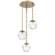 Aster LED LED Pendant in Gilded Brass (404|CNB0066-03-GB-GC-CH2-L1)