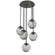 Aster Bulb Five Light Pendant in Matte Black (404|CNB0062-05-MB-S-CH1-E2)