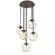 Aster Bulb Five Light Pendant in Flat Bronze (404|CNB0062-05-FB-A-CH2-E2)