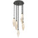 Rock Crystal LED Pendant in Matte Black (404|CNB0050-05-MB-CA-CH2-L1)
