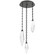 Rock Crystal LED Pendant in Matte Black (404|CNB0050-03-MB-CC-CH1-L3)