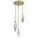 Rock Crystal LED Pendant in Gilded Brass (404|CNB0050-03-GB-CS-CH1-L1)