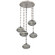 Coppa Five Light Pendant in Beige Silver (404|CNB0036-05-BS-OS-CH3-E2)