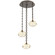 Coppa Three Light Pendant in Flat Bronze (404|CNB0036-03-FB-OA-CH2-E2)