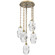 Ellisse Five Light Pendant in Gilded Brass (404|CNB0035-05-GB-OC-CH2-E2)