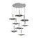 Cumulus LED Pendant in Classic Silver (404|CHB0099-08-CS-00-C01-L3-SG)